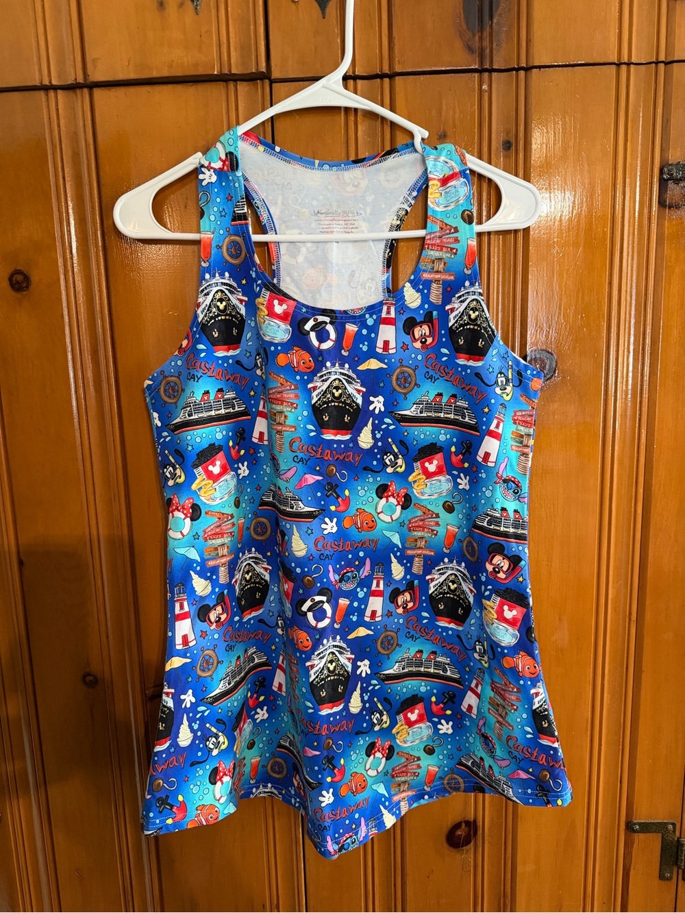 Whimsically Yours Disney Cruise Line Women’s Racer Back Tank XL